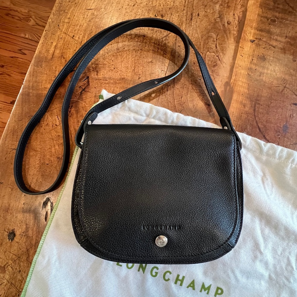 Longchamp Le Foulonne Crossbody, Black